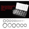150pcs Black C-Clip Assortment Kit 3mm-32mm Internal/External Retaining Rings for Industrial Fasteners(18 Sizes with Box)