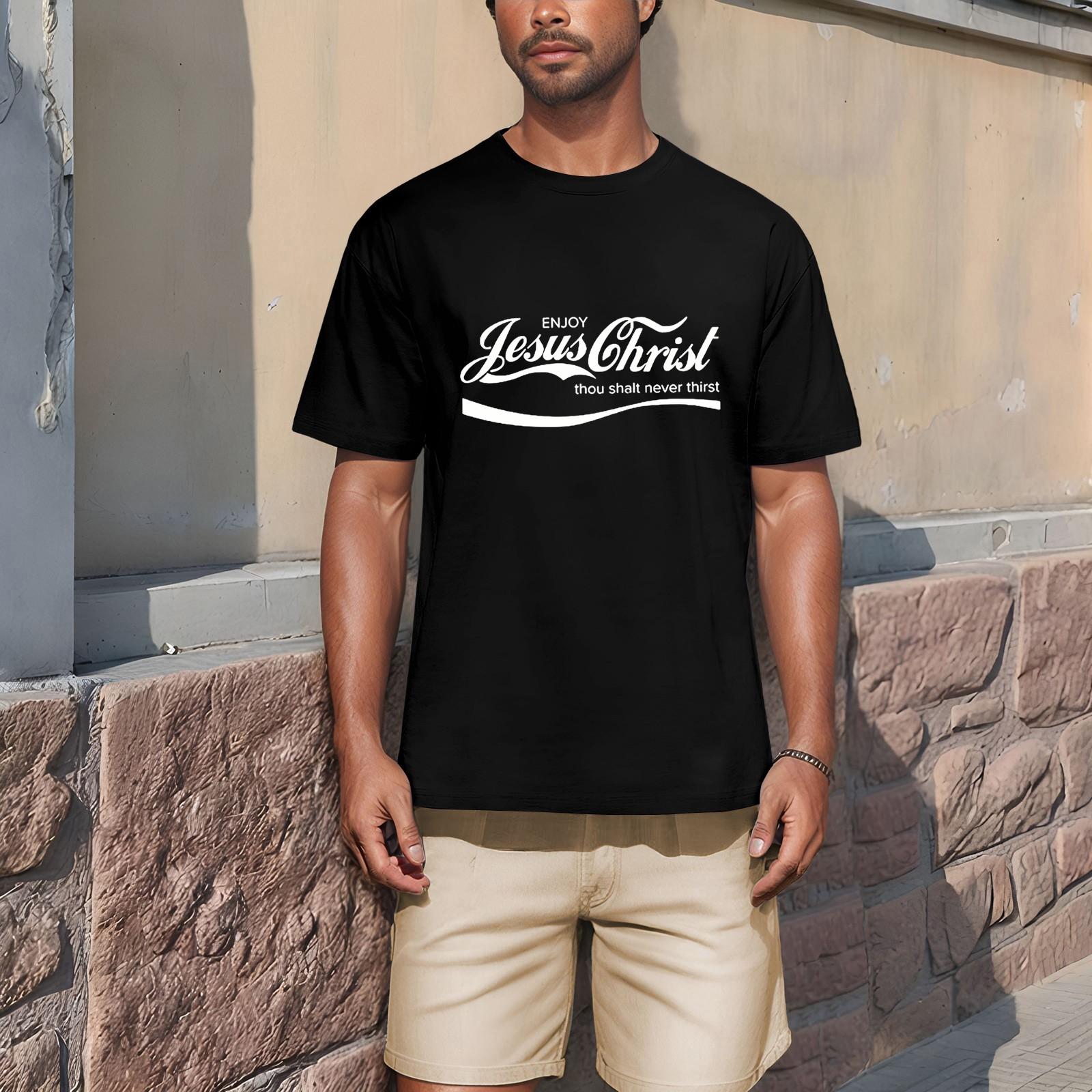 

Мужская рубашка с воротником-стойкой и коротким рукавом, свободная рубашка для отдыха и отдыха, мужская M чёрный