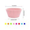 6-30pcs Reusable Silicone Cupcake Molds, Non-Stick Round Baking Cups 7x4.2x3.5cm for Easy DIY Desserts, Kitchen Gift Set