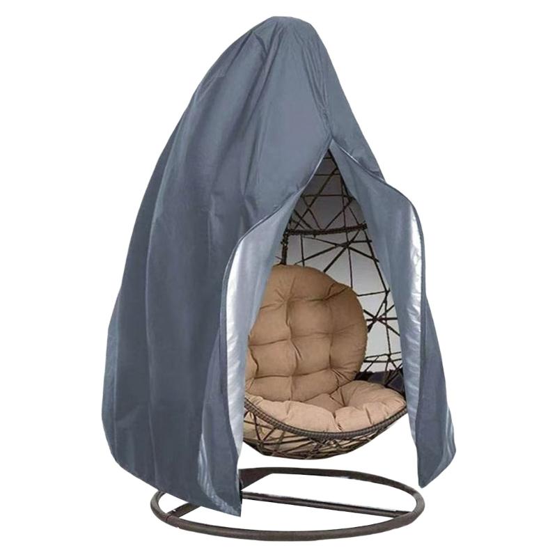 Garden Sunproof Hanging Eggs Chair Cover 115x190CM Waterproof and Weather Resistant for Patios Swing Chair Protecting