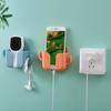 Soporte de control remoto para montaje en pared, autoadhesivo, ABS, sin taladros, fácil de instalar, soporte de carga para teléfono móvil para el hogar