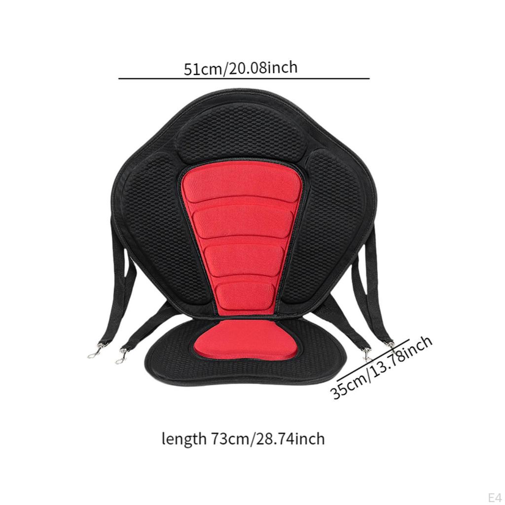 Příslušenství pro kajakové sedačky, robustní, neklouzavé s opěrkou zad pro jízdu na kajaku,