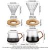 Pour Over Coffee Maker, 13oz / 20oz High Borosilicate Glass Carafe Coffee Server with Glass Coffee Dripper/Filter Set