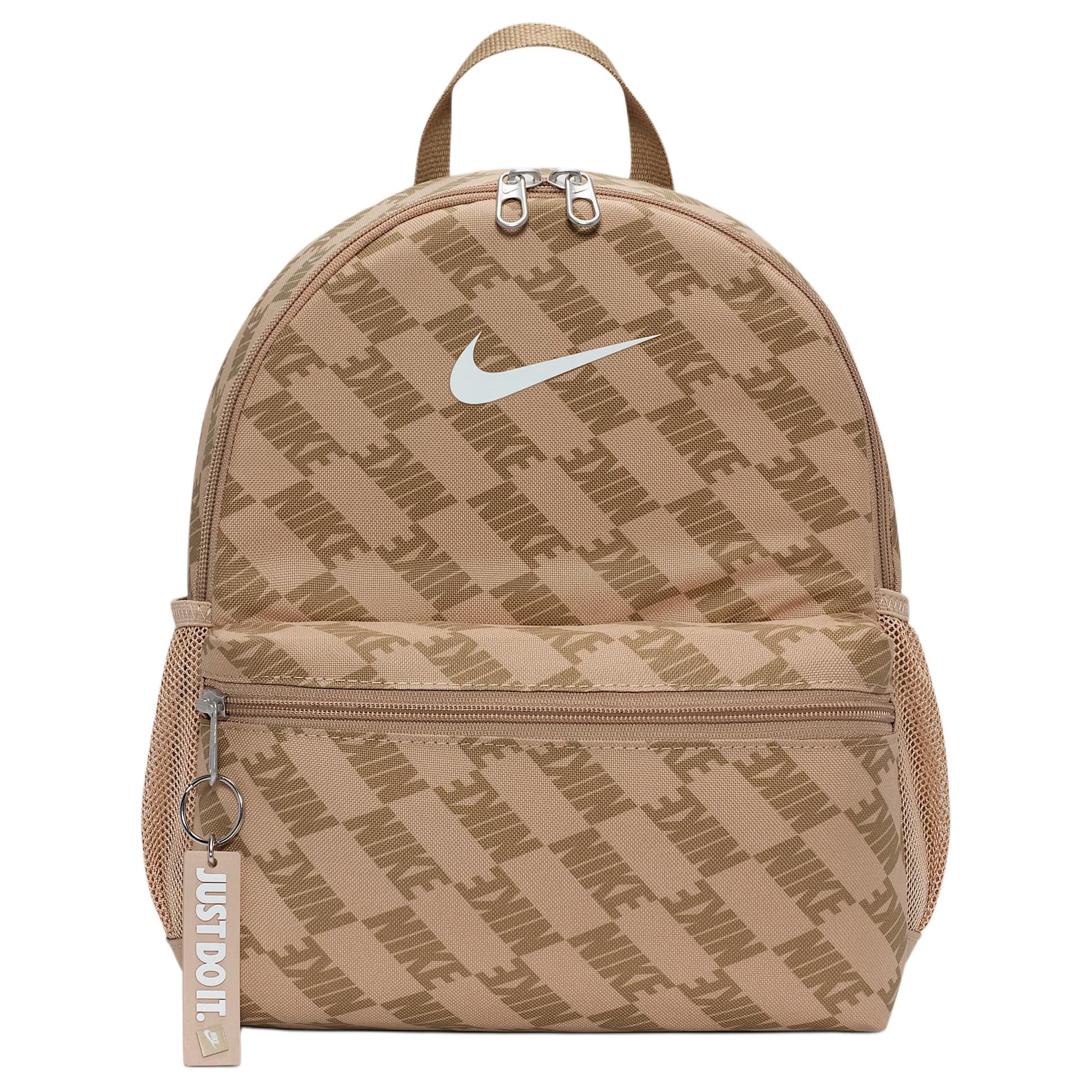 Nike Brasilia 11L Logo Polyester Mini Backpack Women Backpacks Beech HV6481-200 Beech Tree