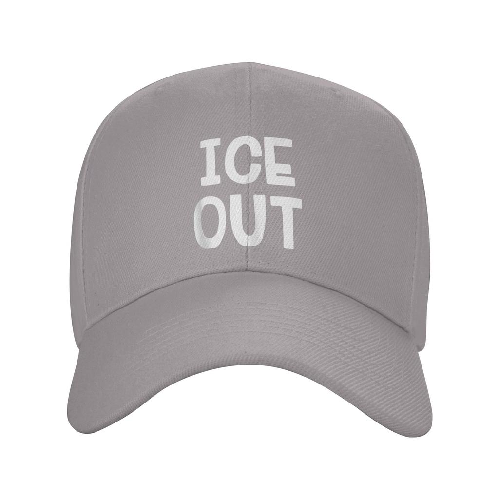ICE Out Print Sonnen-Baseballkappe Sommer Unisex-Teens Print Trucker-Kappe Großhandel Lässig Outdoor Fitnessstudio Baseballkappen