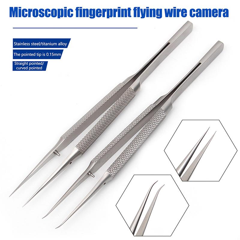 Precision Titanium Alloy Tweezers Professional Repair Fingerprint Fly Line Phone Motherboard Antimagnetic Electronics Forceps