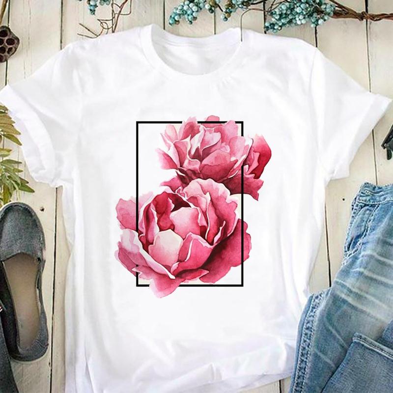 T-shirt d'été à manches courtes pour femme avec imprimé cheval, animal mignon, amour, mode, t-shirt graphique décontracté pour dame