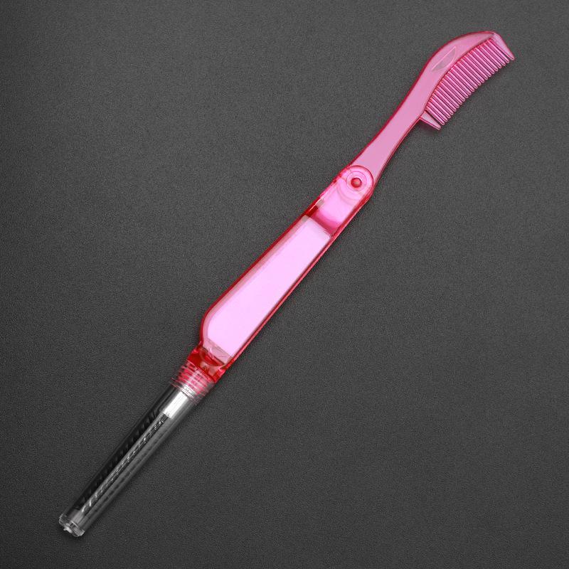 Foldable Double-Headed Eyebrow & Eyelash Comb Brush