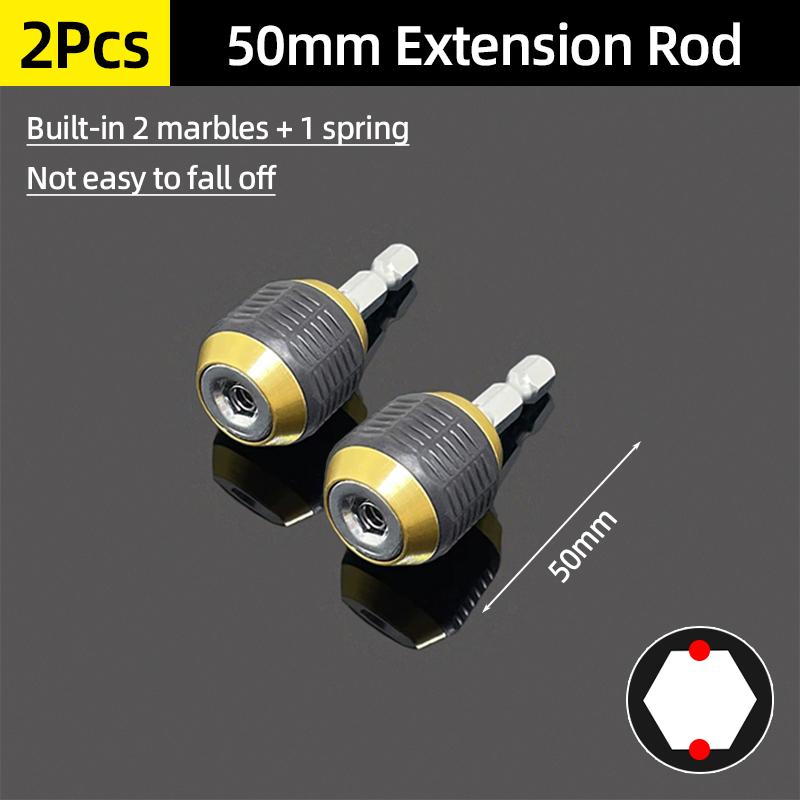 50/60/150mm Screwdriver Bit Holder Drill Extension Rod Hex Shank Self-locking Quick Release Adapter Impact Driver Power Tools