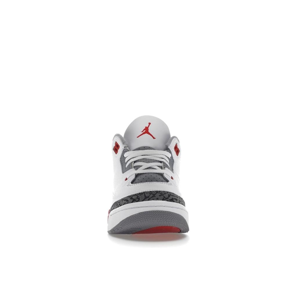 Air Jordan 3 Retro PS Fire Red 2022 Dětské tenisky Bílá Cementově šedá Černá DM0966-160