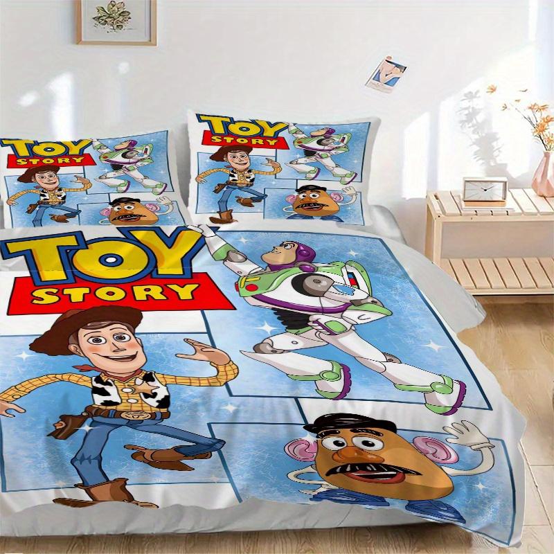 

3pcs Toy Story Characters Quilt Cover Set - Soft and Cozy Bedroom, Guest Room and Dorm Decorative Bedding 3-Piece Set 1 Quilt Cover + 2 Pillow Sh 135x200cm