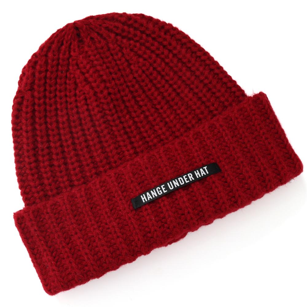 

Шапки бини нового стиля, зимняя теплая шапка, шапка Y2K, бини для женщин, однотонная зимняя шапка, вязаные шапки для девочек, подарок 56cm-60cm красный