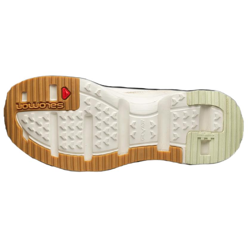 Salomon Rx Snug Round Toe Comfortable Fabric Shock Absorbing Non-Slip Low Top Running Shoes Unisex sneaker Beige 472826