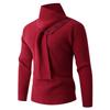 Men's Knit Sweater Neck Gaiter with Buttons, Loose Style for Autumn/Winter