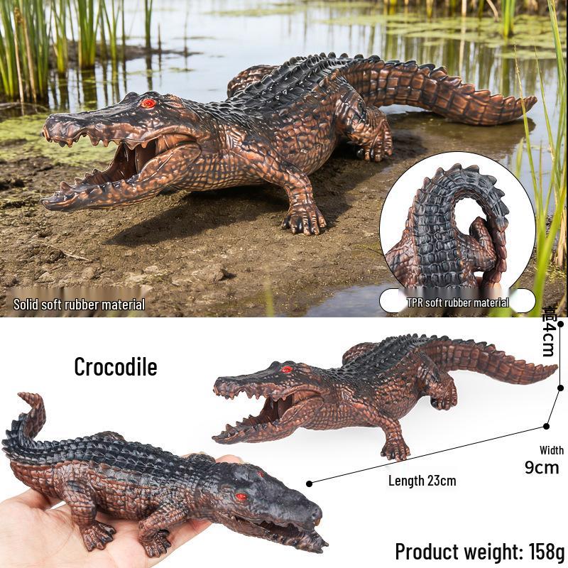 Kids' Marine Animal Model Stress Relief Toy Set: Pufferfish, Octopus, Crab, Shark, Dunkleosteus