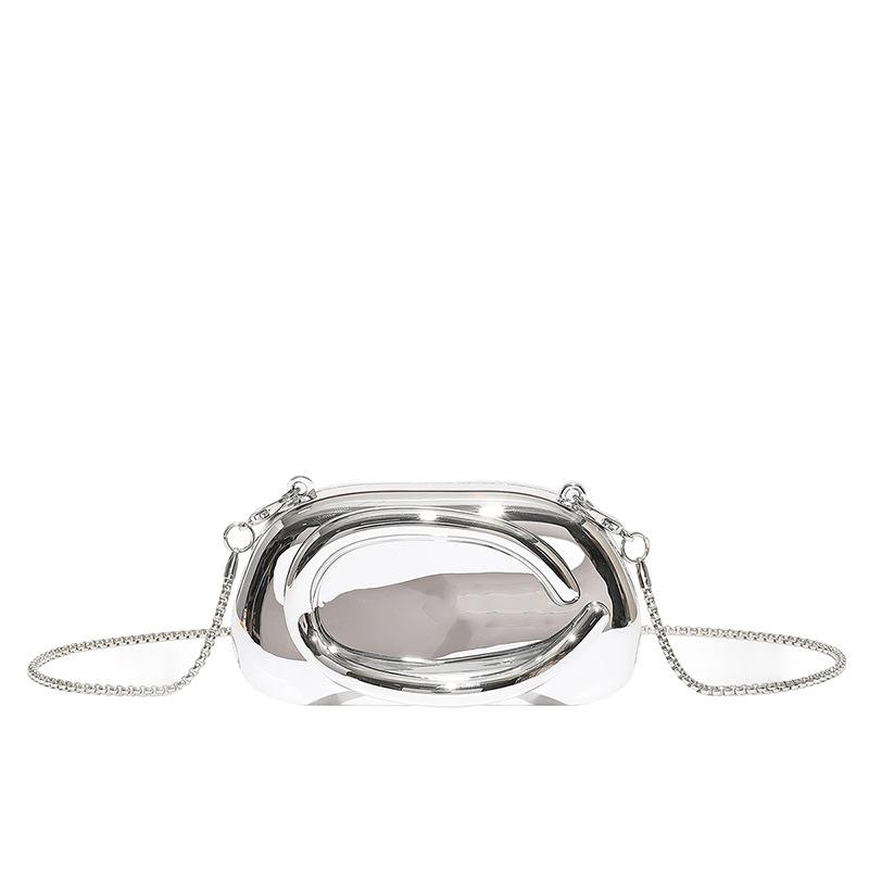 Trendy Colored Wrist Clutch Women's Bag Fashionable Retro Acrylic Dinner Party Wedding Chain Messenger Bag