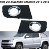 For VW Volkswagen Amarok 2010 2011 2012 2013 2014 2015 2016 Car Fog Lamp Cover Front Bumper Fog Lamp Trim Cover Frame Lid Bezel
