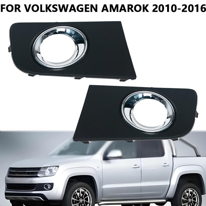 For VW Volkswagen Amarok 2010 2011 2012 2013 2014 2015 2016 Car Fog Lamp Cover Front Bumper Fog Lamp Trim Cover Frame Lid Bezel