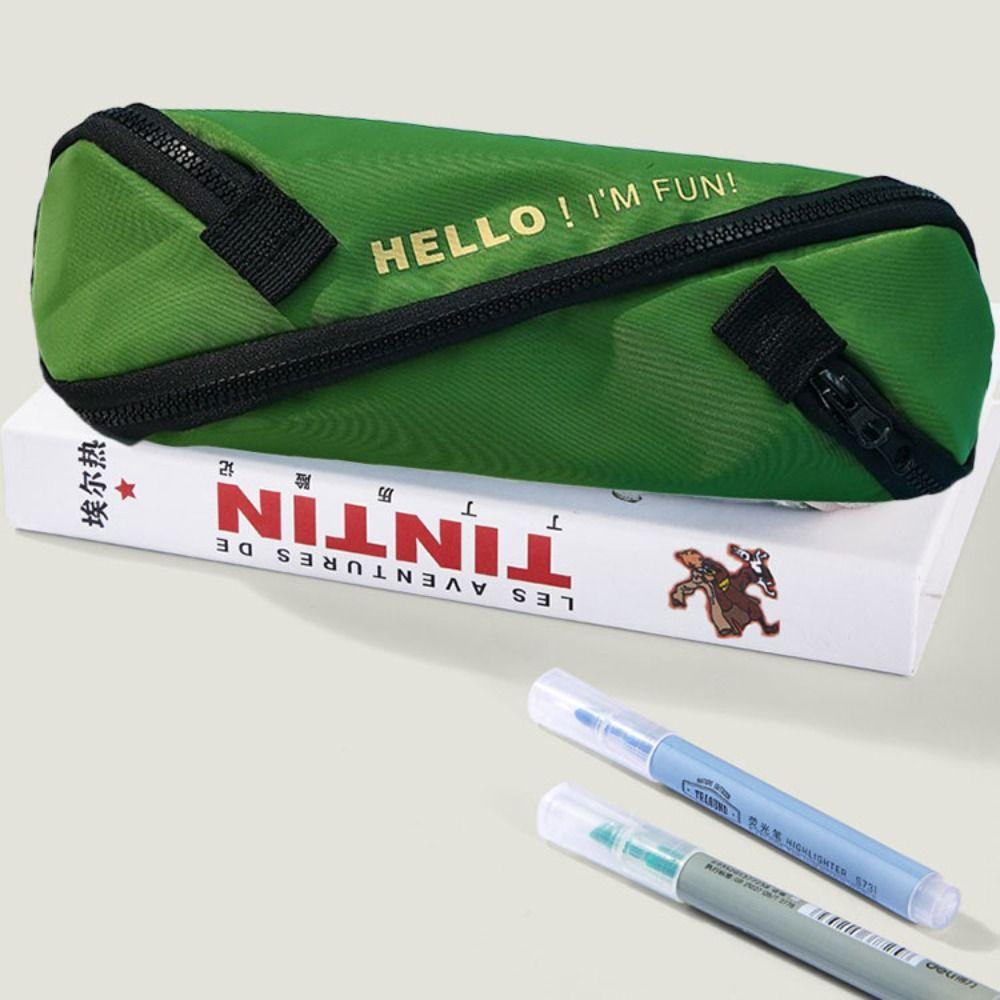 

Canvas Pencil Case Japanese Style Pen Bag Ins Stationery Bag School мятный зеленый