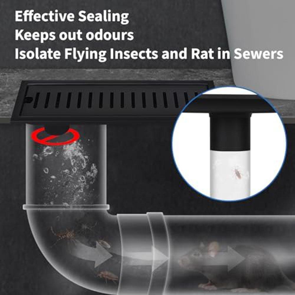 High Capacity Drain Black Floor Drain 304 Stainless Steel Material Advanced Filtration System Buckle Lock Design