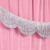 Scalloped Fringe Banners for Glittering Birthday Parties Glittering Decoration Photo Booth Backdrop PET Party Deck
