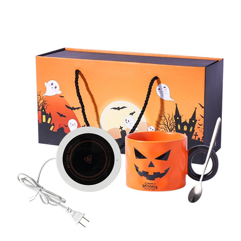 Halloween Ceramic Constant Thermos Cup Souvenir Pumpkin Water Cup High value Mug Gift Box Cute Fun Cup Gift