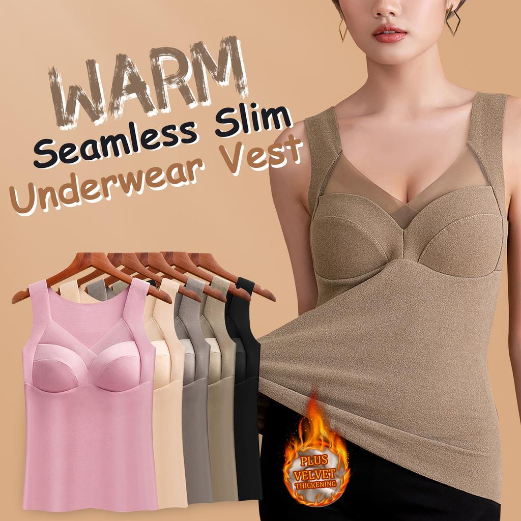 Mesh Women's Large Szie Thermal Underwear With Chest Pad Bottom Vest Bottom Underwear