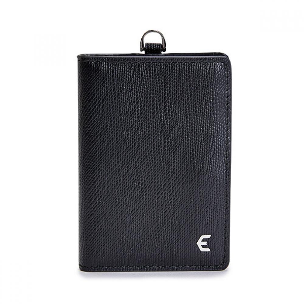 

ESquire ESquire Men S Logo Snap Card Holder Black eicShb020bk EICSHB020BK