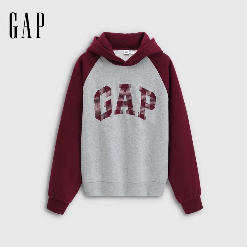 

Gap Unisex Logo Fleece Color-block Raglan Hoodie L