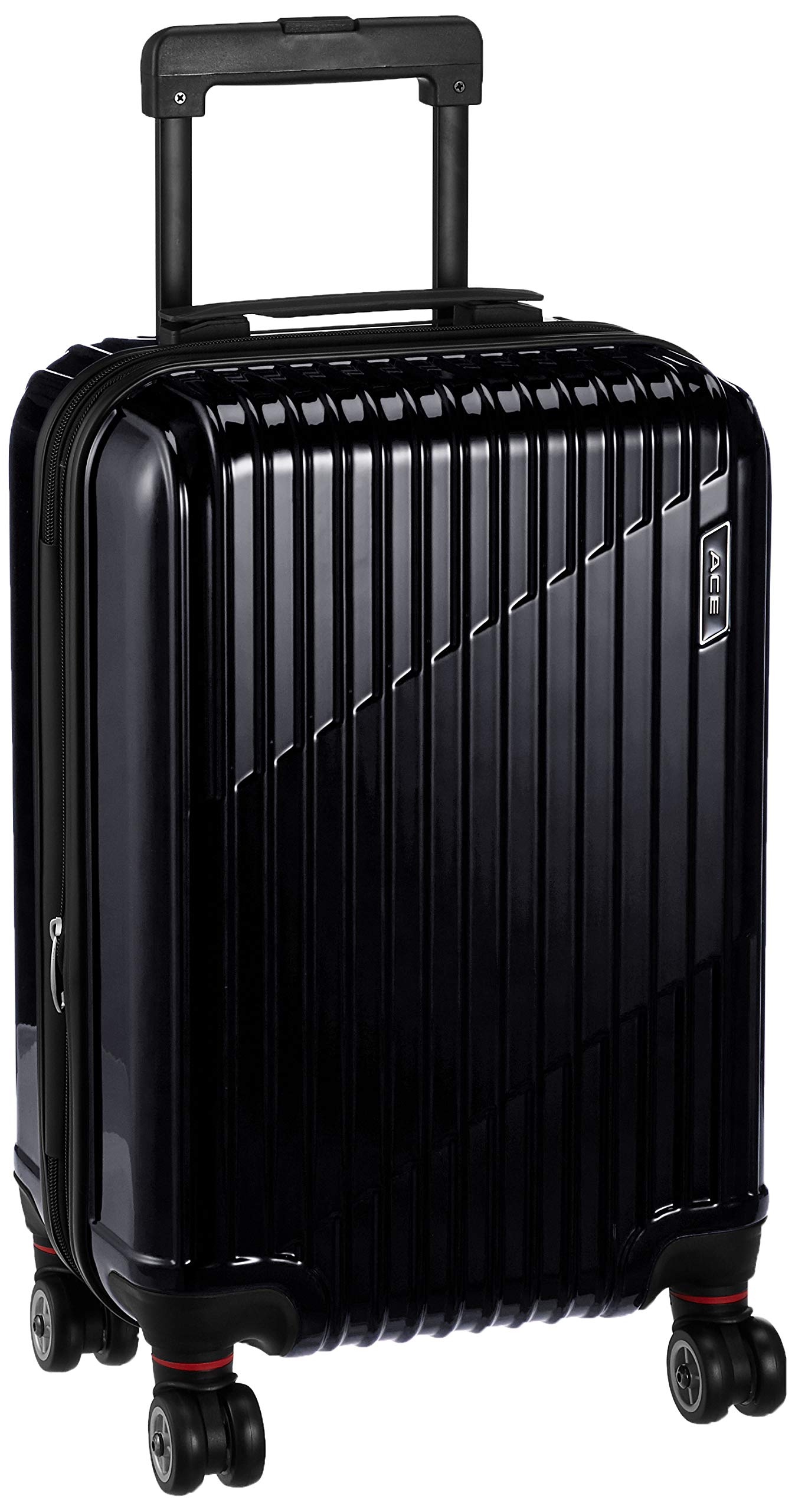 

Ace Cresta Carry-On Suitcase with Dual Wheels, Black, Small, 34/39L