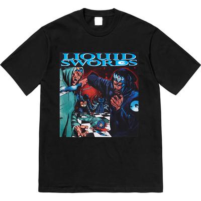18FW Liquid Swords T-shirt Wudang Rap Group GZA Kortärmad T-shirt Bas för Män och Kvinnor Mode