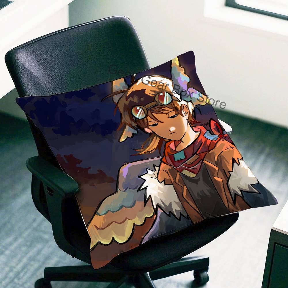 P-Parrotx2 Anime Celebrity Merchandise All-Match Printed Pillow Case Sofa Car Office Room Decoration Protector