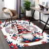 1pc Gnome Celebrates Independence Day Carpet Rug for Bedroom Living Room Decor Sofa Home Game Area Rug Non-slip Floor Mat. D72201157