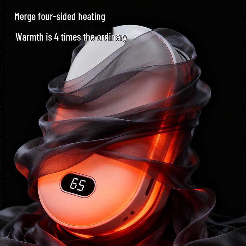 Rechargeable Digital Display Magnetic Hand Warmer & Power Bank