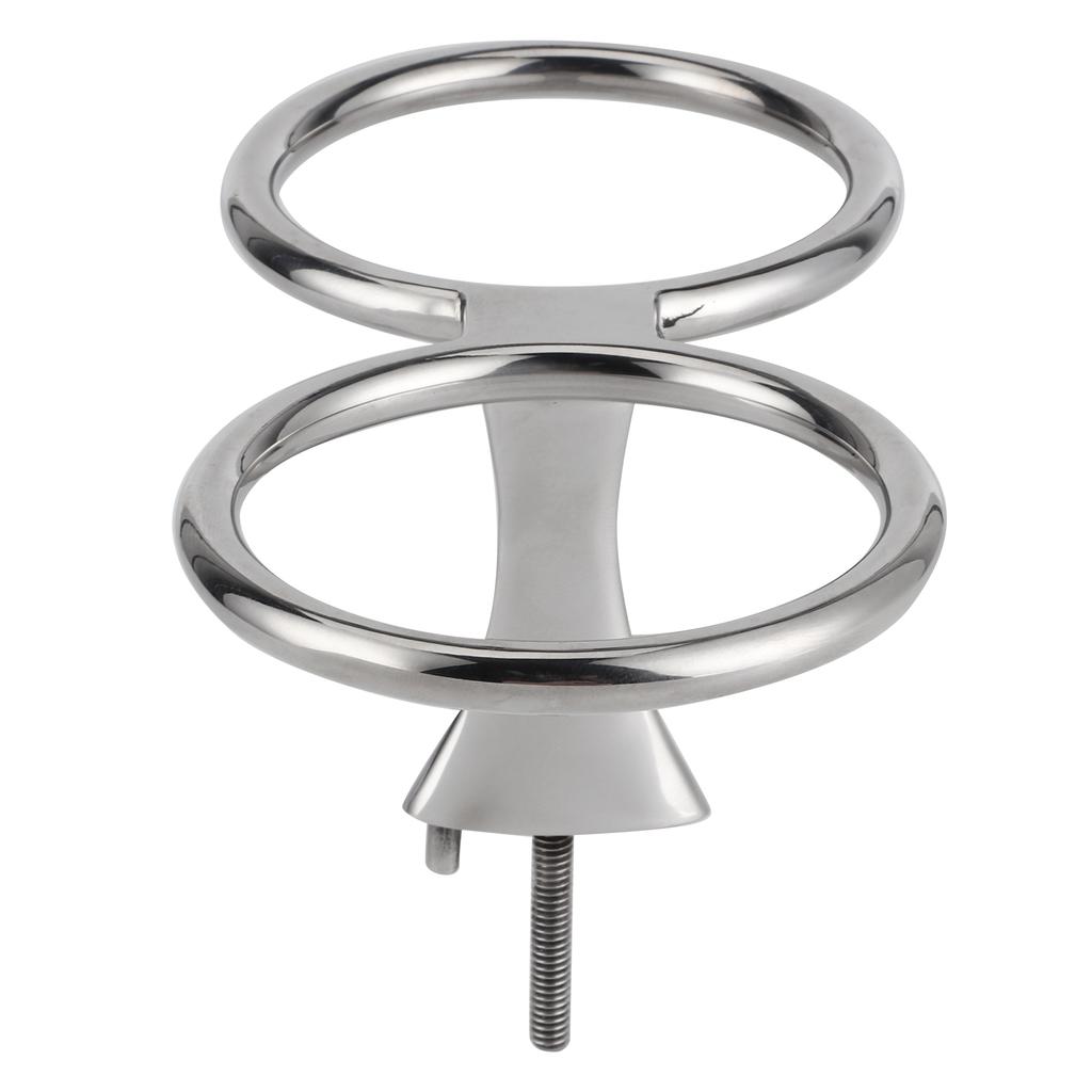 316 Stainless Steel Double Ring Cup Holder Drink Beverage Holder for Marine Boat Yacht Car RV