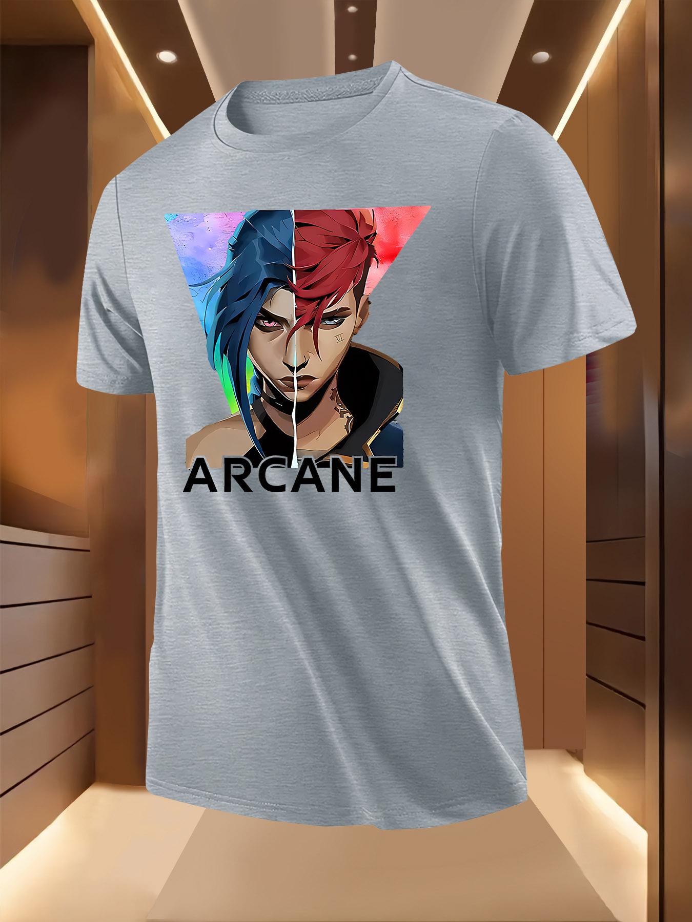 Arcane Graphic Tshirt Graphic Tshirt - Casual Short Sleev... XXL