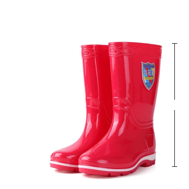 Damen Outdoor Anti-Rutsch und Wasserdicht Zwischensohle Regenstiefel
