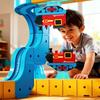 66/92Pcs/Set Magnetic Train Track Set DIY Race Car Cube Rail Boys Girls Gravity-Defying Building Kit Toddlers