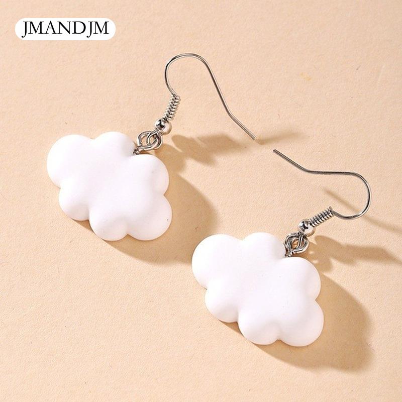 Simple Acrylic Cute Cloud Drop Earrings For Women