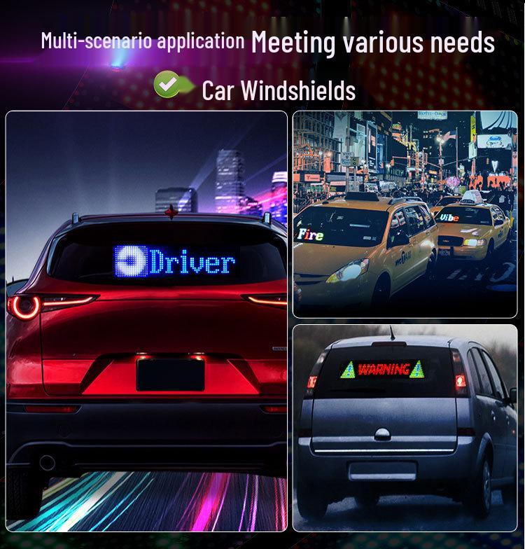 LED Car Sign Soft Flexible Expression Display
