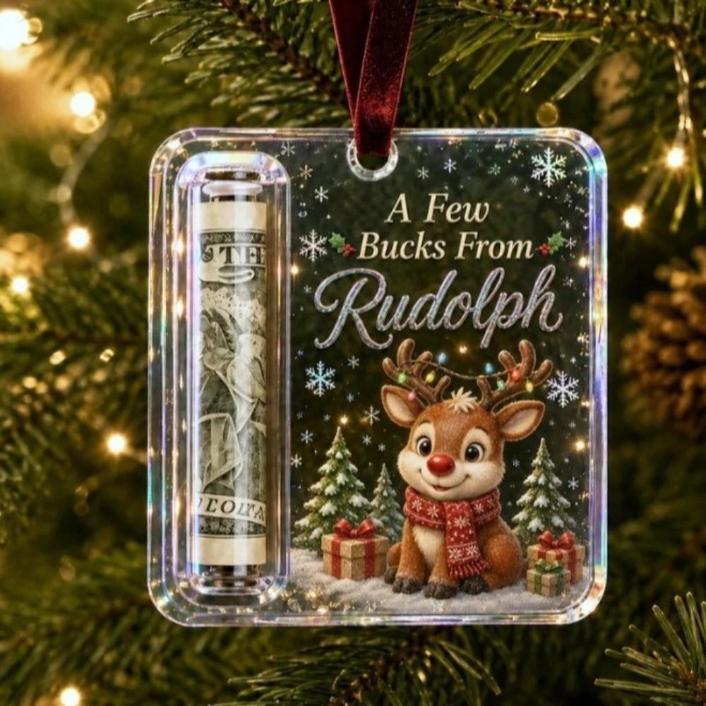 Acrylic Cash Gift Box Hanging Style Treat Holder Ornament Money Holder Ornament for Gift Giving