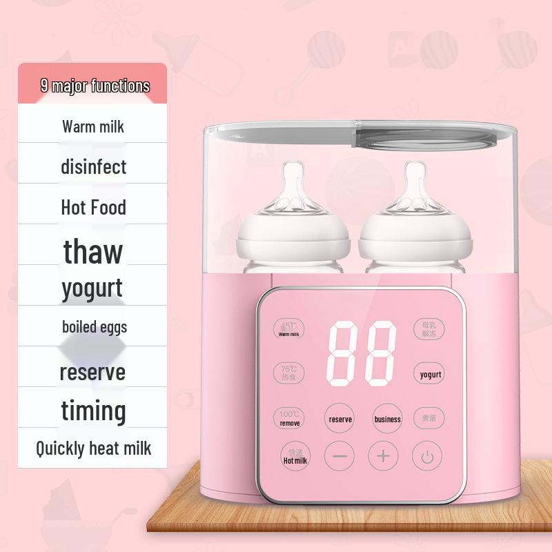 

Multi-Functional Smart Milk Warmer & Sterilizer with Constant Temperature Control European standard розовый