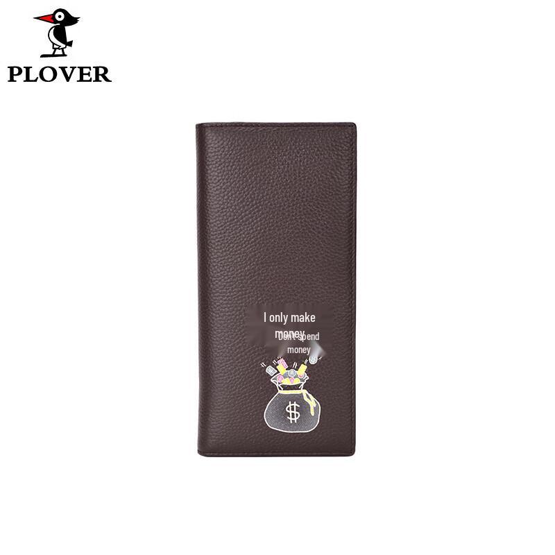 PLOVER Унисекс Длинный Кожаный Кошелек-Бифолд 1