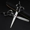 6.0 Inch Pk Silver Dragon Handle, Hair Scissors, Hair Scissors, Flat Scissors, Bangs Scissors, Tooth Scissors, Thin