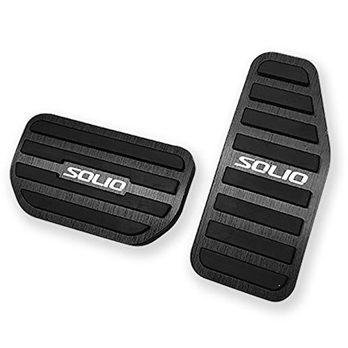 

LEXLEYS Suzuki Solio Solio Bandit MA36S MA46S MA37S MAD7S Aluminum Pedal Accelerator Brake Cover No Tools Required Non-Slip Rubber Cover Custom D