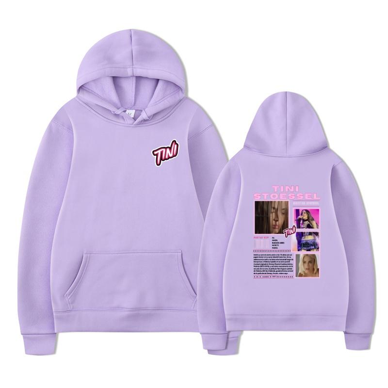 Singer TINI STOESSEL 2025 Tour Merch Sweatshirts Men Women's Fashion Hip Hop Trending Hoodie Long sleeve Casual Comfort Hoodies