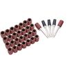 100PCS Drill Mounted Sanding Sleeves for Fine Polishing of Hard Materials Including Stone Jade and Various Metals