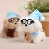 Plush Dog Keychain With Sleepy Glasses Soft Toy For Girls And Teens