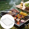 V Shaped Grilling Rack Barbecue Rack Grill Holder Turkey Roasting Rack for Camping and Backyard Parties Easy To Clean