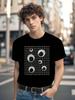 E-Everything Everywhere All At Once Movie Graphic T-shirt - Pure Cotton Crew Neck Short Sleeve Tee with Bold White & Red Print